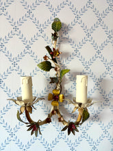 Load image into Gallery viewer, Pastel Floral Tole Sconces