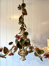 Load image into Gallery viewer, Geranium Tole Chandelier
