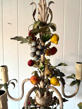 Load image into Gallery viewer, 1940s Italian Tole Fruit Chandelier