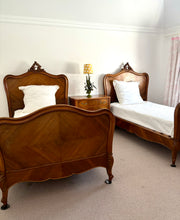 Load image into Gallery viewer, Pair of Antique French Louis XV Beds