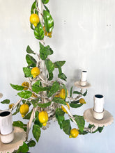 Load image into Gallery viewer, Italian Tole Lemon Chandelier