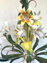 Load image into Gallery viewer, Mid-century Italian Tole Lillies Chandelier