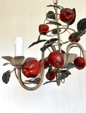 Load image into Gallery viewer, Italian Tole Apple Chandelier
