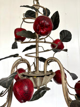 Load image into Gallery viewer, Italian Tole Apple Chandelier