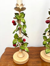 Load image into Gallery viewer, Italian Strawberry Tole Lamps