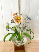 Load image into Gallery viewer, Beautiful floral toleware lamp base