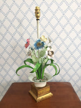 Load image into Gallery viewer, Beautiful floral toleware lamp base