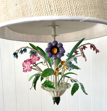 Load image into Gallery viewer, Stunning Italian floral tole pendant light