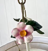 Load image into Gallery viewer, Stunning Italian floral tole pendant light