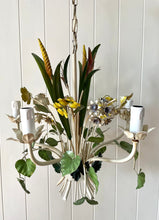 Load image into Gallery viewer, Italian floral tole pendant light