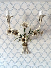 Load image into Gallery viewer, Italian Tole Lily Sconces
