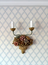 Load image into Gallery viewer, Pair of Floral Wall Sconces
