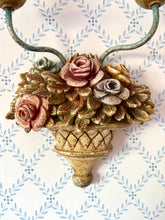 Load image into Gallery viewer, Pair of Floral Wall Sconces
