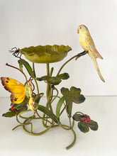 Load image into Gallery viewer, Italian tole bird pillar candleholder
