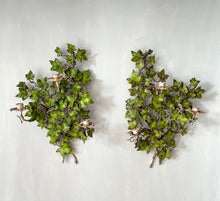 Load image into Gallery viewer, Large Italian 1940s Ivy Tole Sconces
