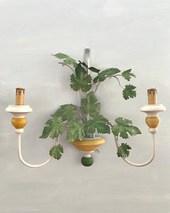 French Tole Vine Sconce