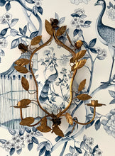 Load image into Gallery viewer, Italian Gilt Tole Mirrored Sconce
