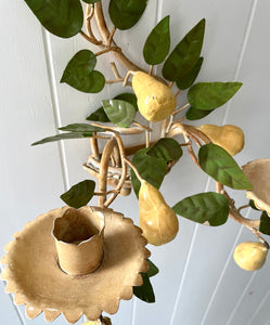 Italian Pear Tole Candle Sconce