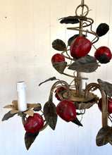 Load image into Gallery viewer, Italian Tole Apple Chandelier
