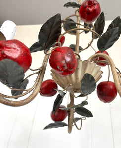 Italian Tole Apple Chandelier