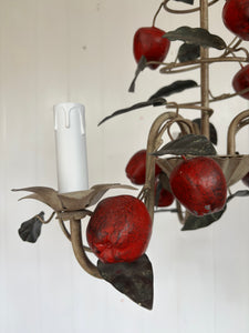 Italian Tole Apple Chandelier