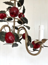 Load image into Gallery viewer, Italian Tole Apple Chandelier
