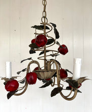 Load image into Gallery viewer, Italian Tole Apple Chandelier
