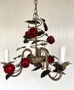 Italian Tole Apple Chandelier