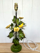 Load image into Gallery viewer, Italian Tole Butterfly Lamp

