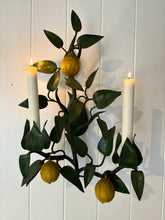 Load image into Gallery viewer, Italian Lemon Tole Sconce
