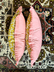 Yellow "Squiggle" Cushion