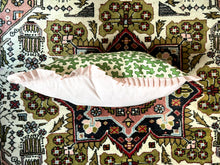 Load image into Gallery viewer, Green “Squiggle” Cushion
