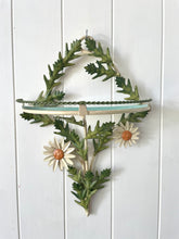 Load image into Gallery viewer, Vintage Daisy Tole Wall Shelf
