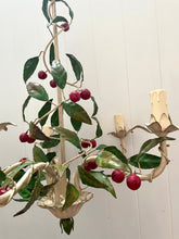 Load image into Gallery viewer, French Tole Cherries Chandelier
