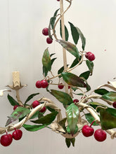 Load image into Gallery viewer, French Tole Cherries Chandelier
