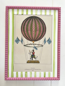 "Ascension - Coco" Lithograph in Candy Pink Bobbin Frame