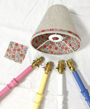 Load image into Gallery viewer, Green &amp; Blue Liberty Fabric Lampshade
