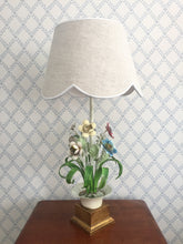 Load image into Gallery viewer, Beautiful floral toleware lamp base
