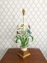 Load image into Gallery viewer, Beautiful floral toleware lamp base
