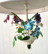 Load image into Gallery viewer, Stunning Italian floral tole pendant light
